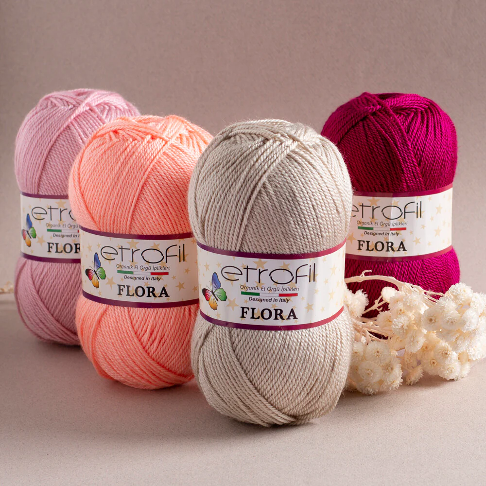 Etrofil Flora Knitting Yarn, Navy - 75024 - Image 3
