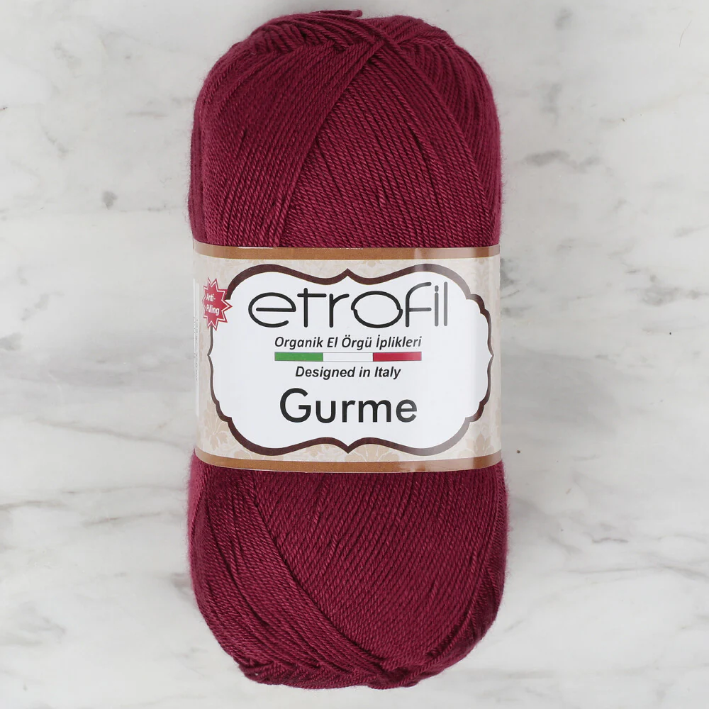 Etrofil Gurme Knitting Yarn, Claret - 73104