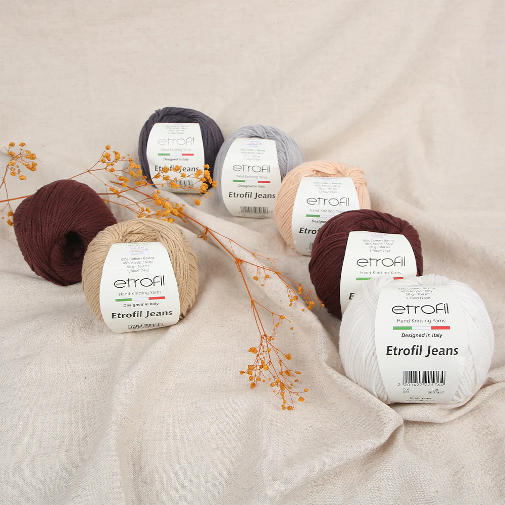 Etrofil Jeans Knitting Yarn,Grey - 064 - Image 3