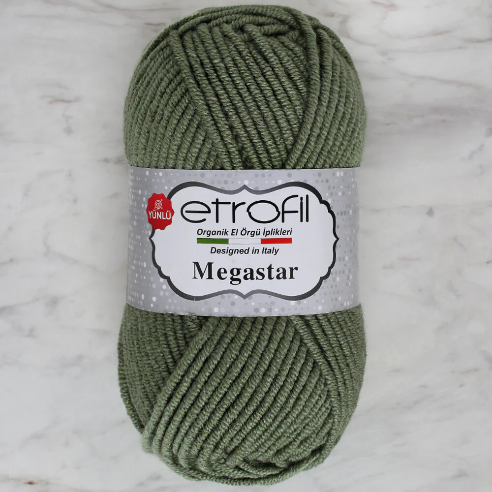 Etrofil Megastar Yarn, Green - 74067