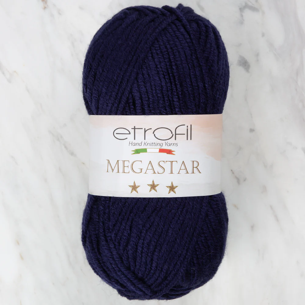 Etrofil Megastar Yarn, Navy Blue - 75318