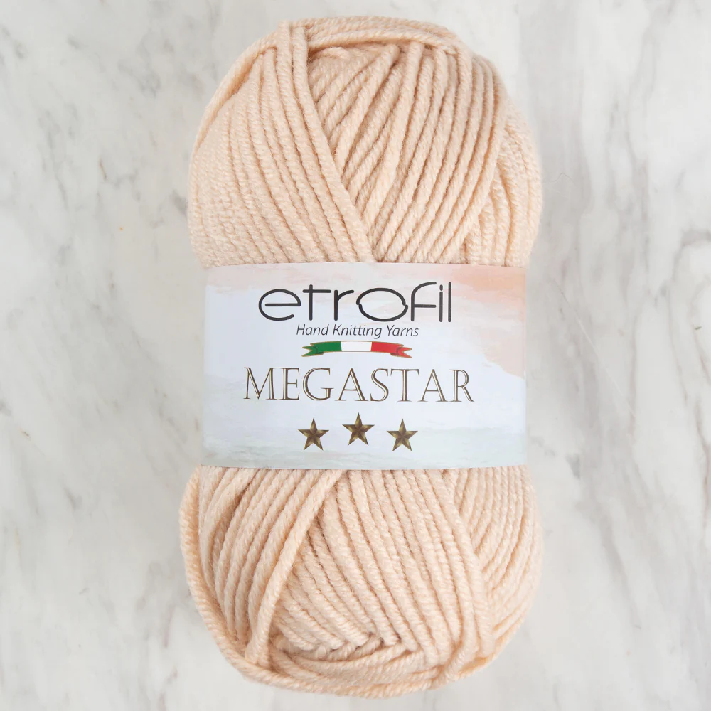 Etrofil Megastar Yarn, Light Beige - 77178
