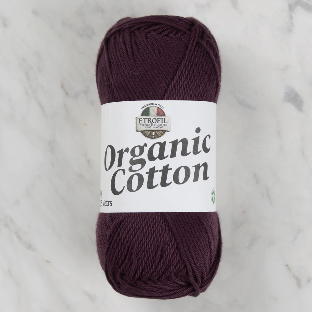 Etrofil Organic Cotton Hand Knitting Yarn - 72293 , Plum