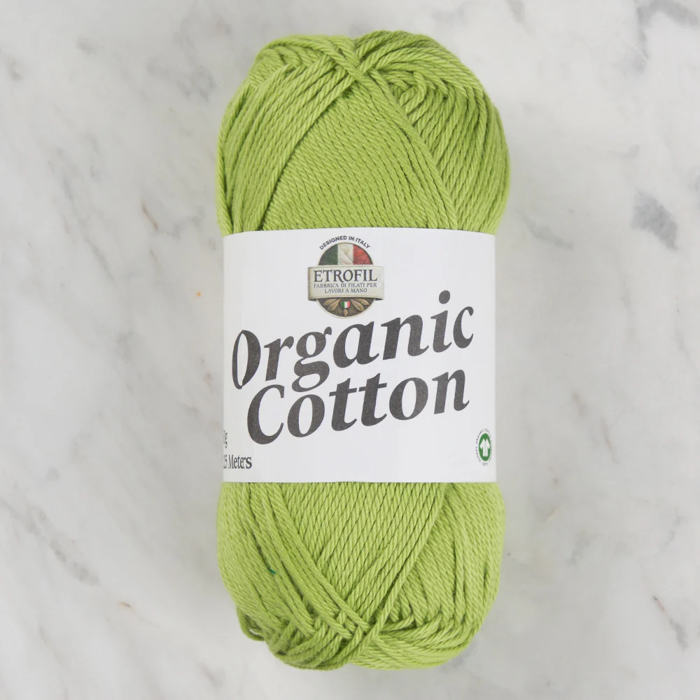 Etrofil Organic Cotton Hand Knitting Yarn - 74376 , Green