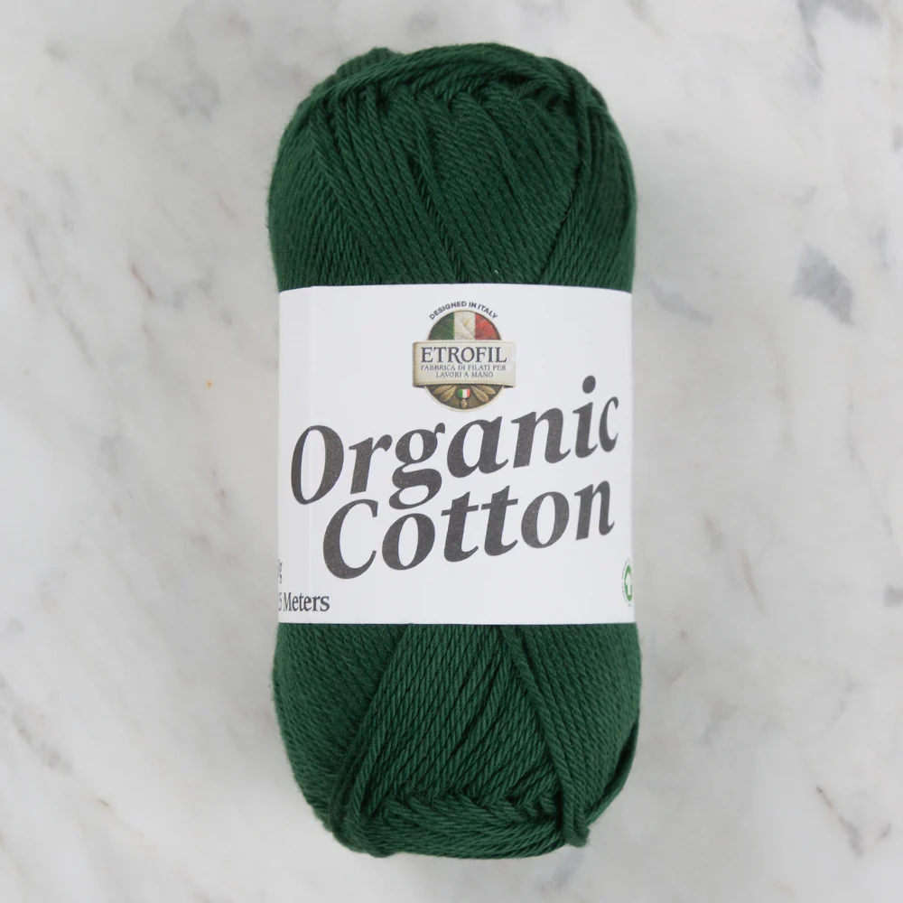 Etrofil Organic Cotton Hand Knitting Yarn - 74384 , Green