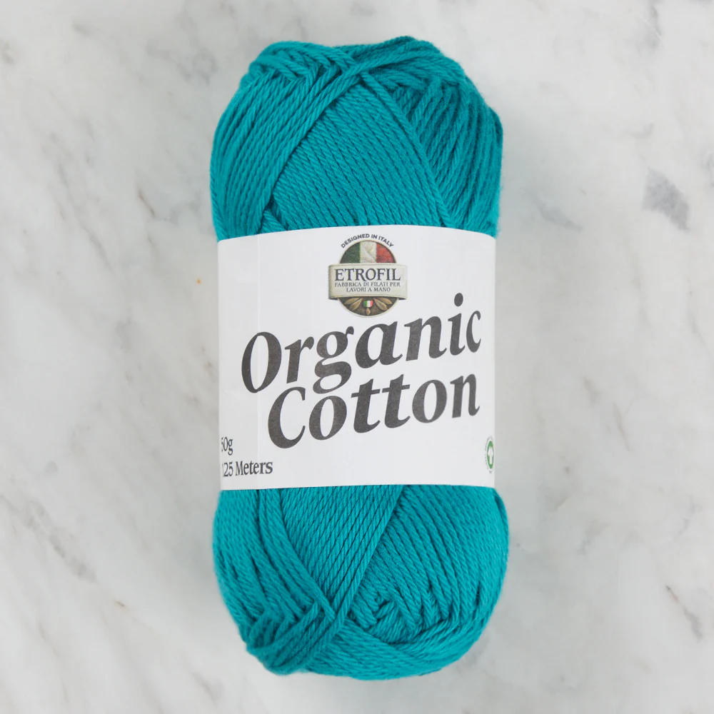 Etrofil Organic Cotton Hand Knitting Yarn - 75433 , Green