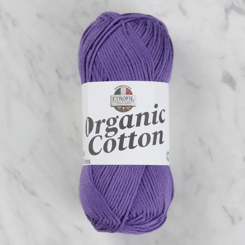Etrofil Organic Cotton Hand Knitting Yarn - 76149 , Purple