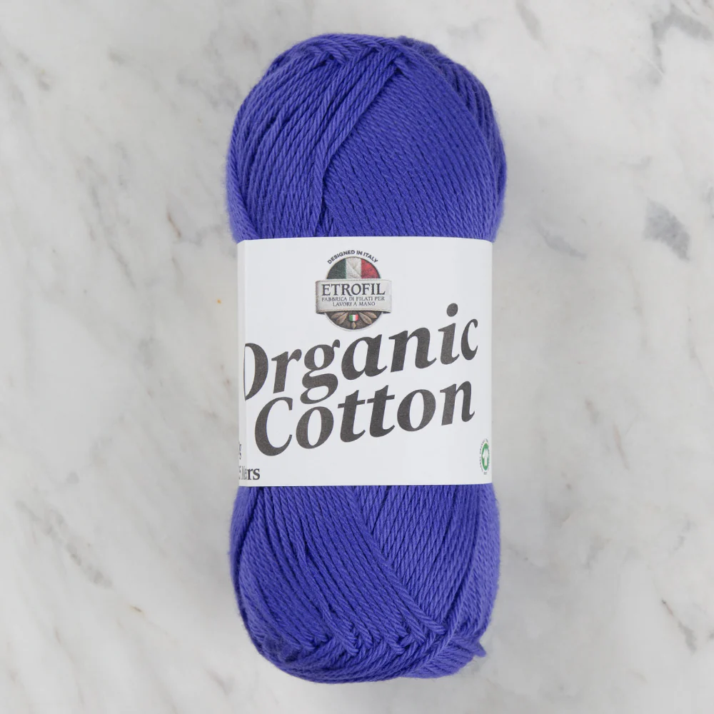 Etrofil Organic Cotton Hand Knitting Yarn - 76150 , Purple
