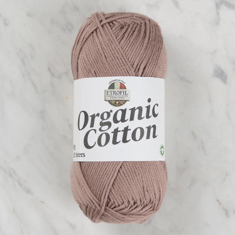 Etrofil Organic Cotton Hand Knitting Yarn - 77223 , Brown