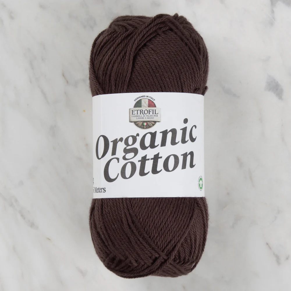 Etrofil Organic Cotton Hand Knitting Yarn - 77224 , Brown