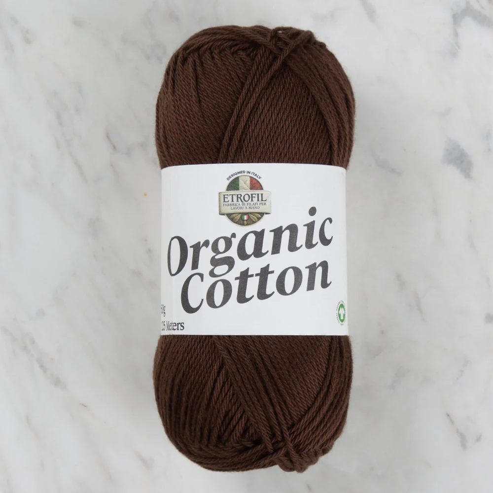 Etrofil Organic Cotton Hand Knitting Yarn - 77225 , Brown