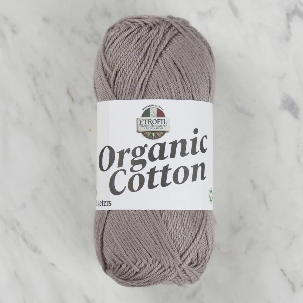 Etrofil Organic Cotton Hand Knitting Yarn - 79212 , Gray