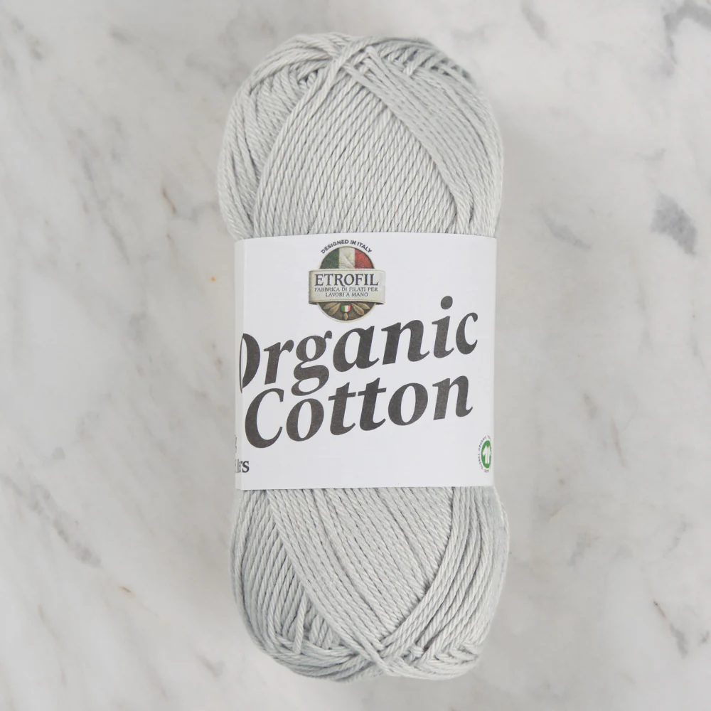 Etrofil Organic Cotton Hand Knitting Yarn - 79213 , Gray
