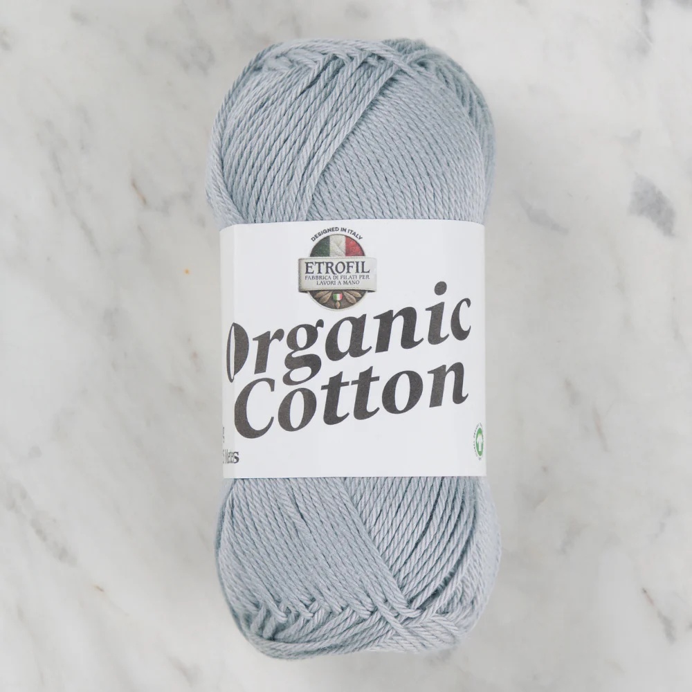 Etrofil Organic Cotton Hand Knitting Yarn - 79214 , Gray