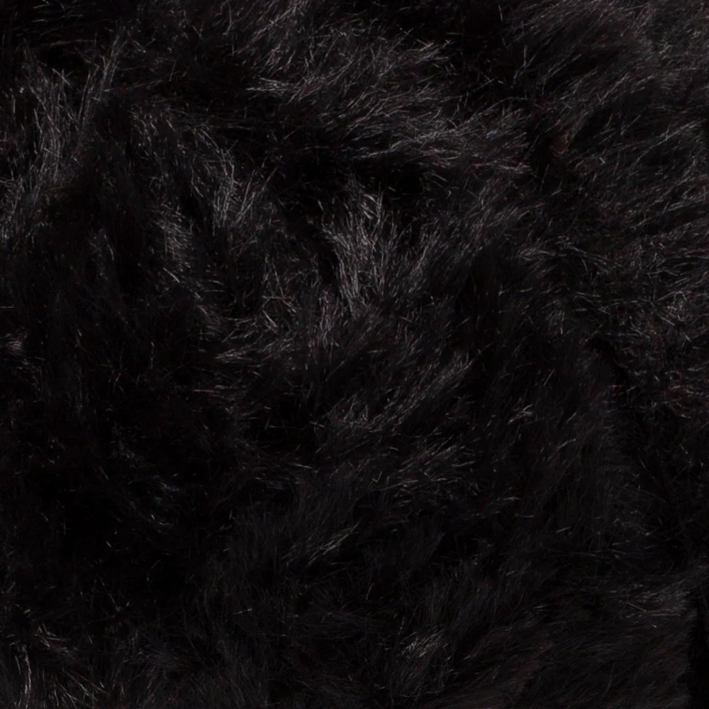 Etrofil Rabbit Fur Yarn, Black - 70906 - Image 2