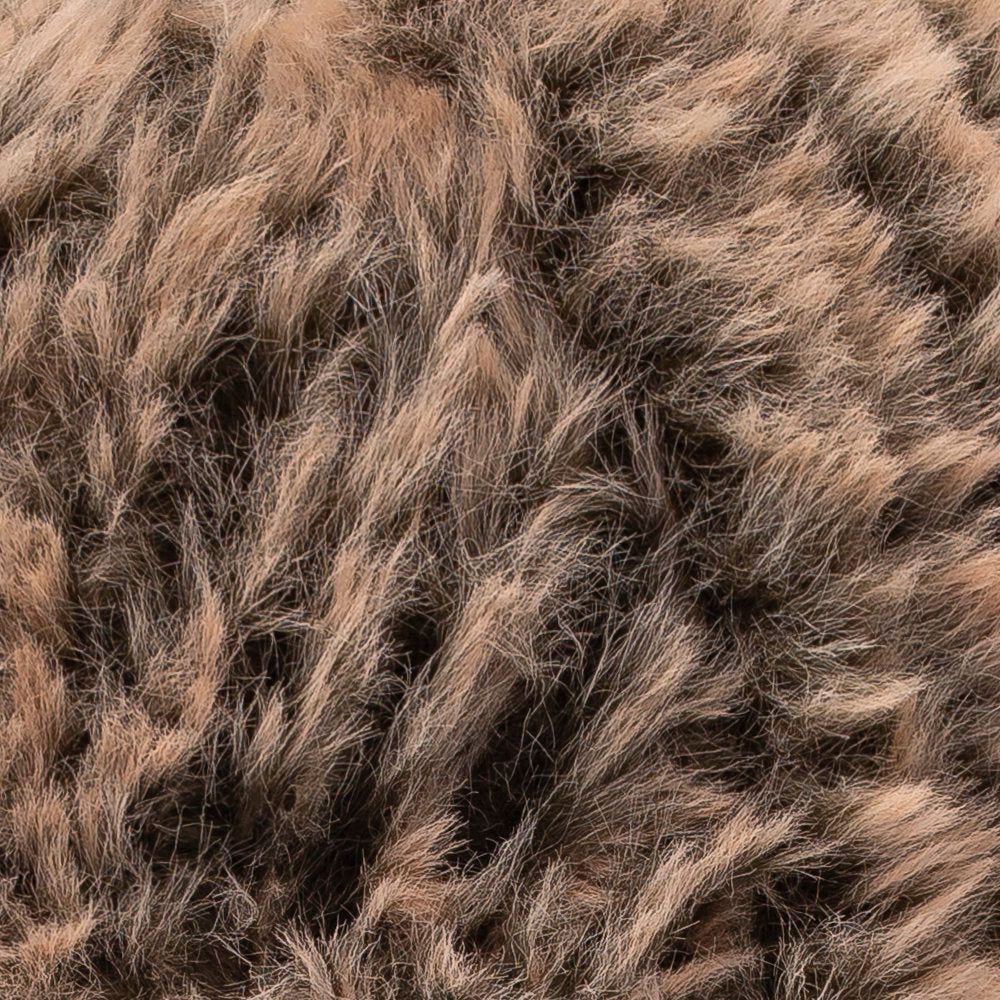 Etrofil Rabbit Fur Yarn, Grey/Brown - 70714 - Image 2