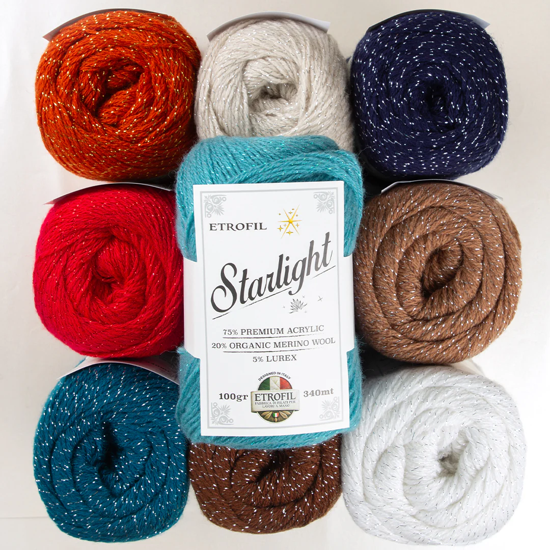 Etrofil Starlight Hand Knitting Yarn ,Brown 77013 - Image 4