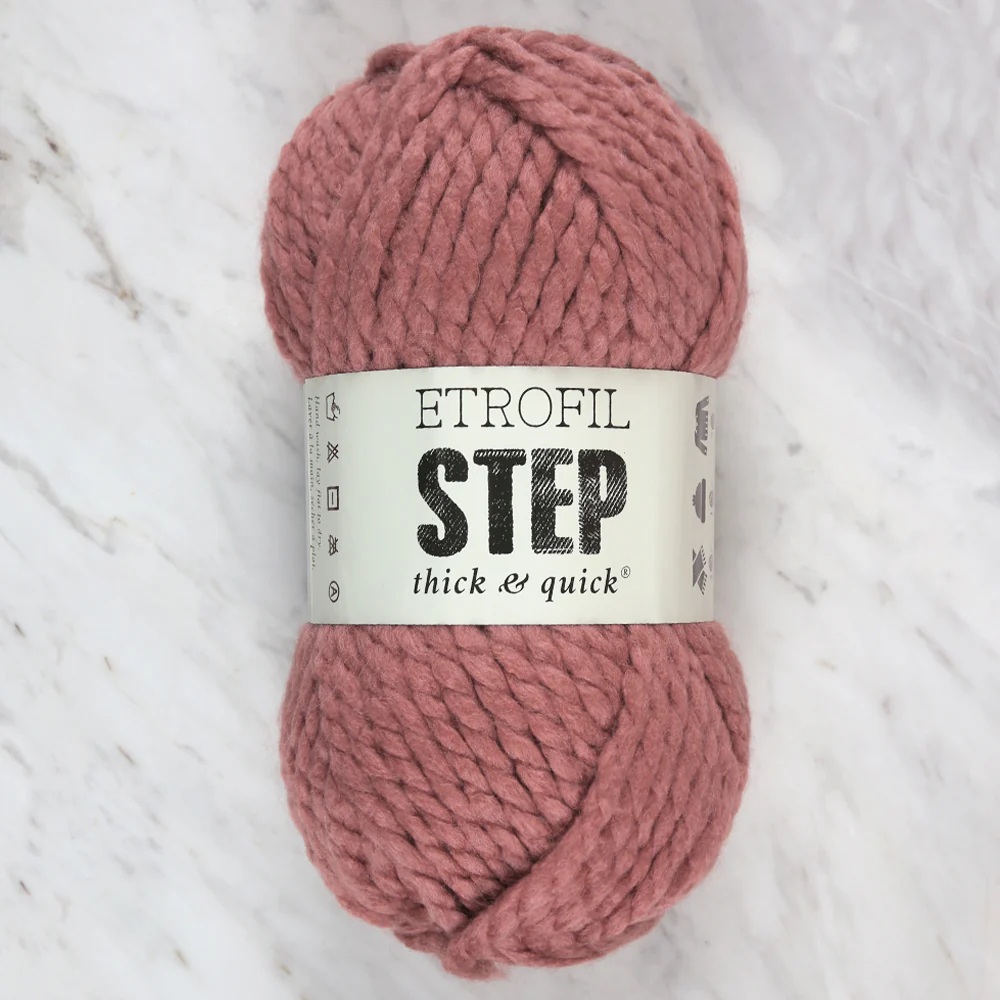 Etrofil Step Hand Knitting Yarn,Dried rose - 73100