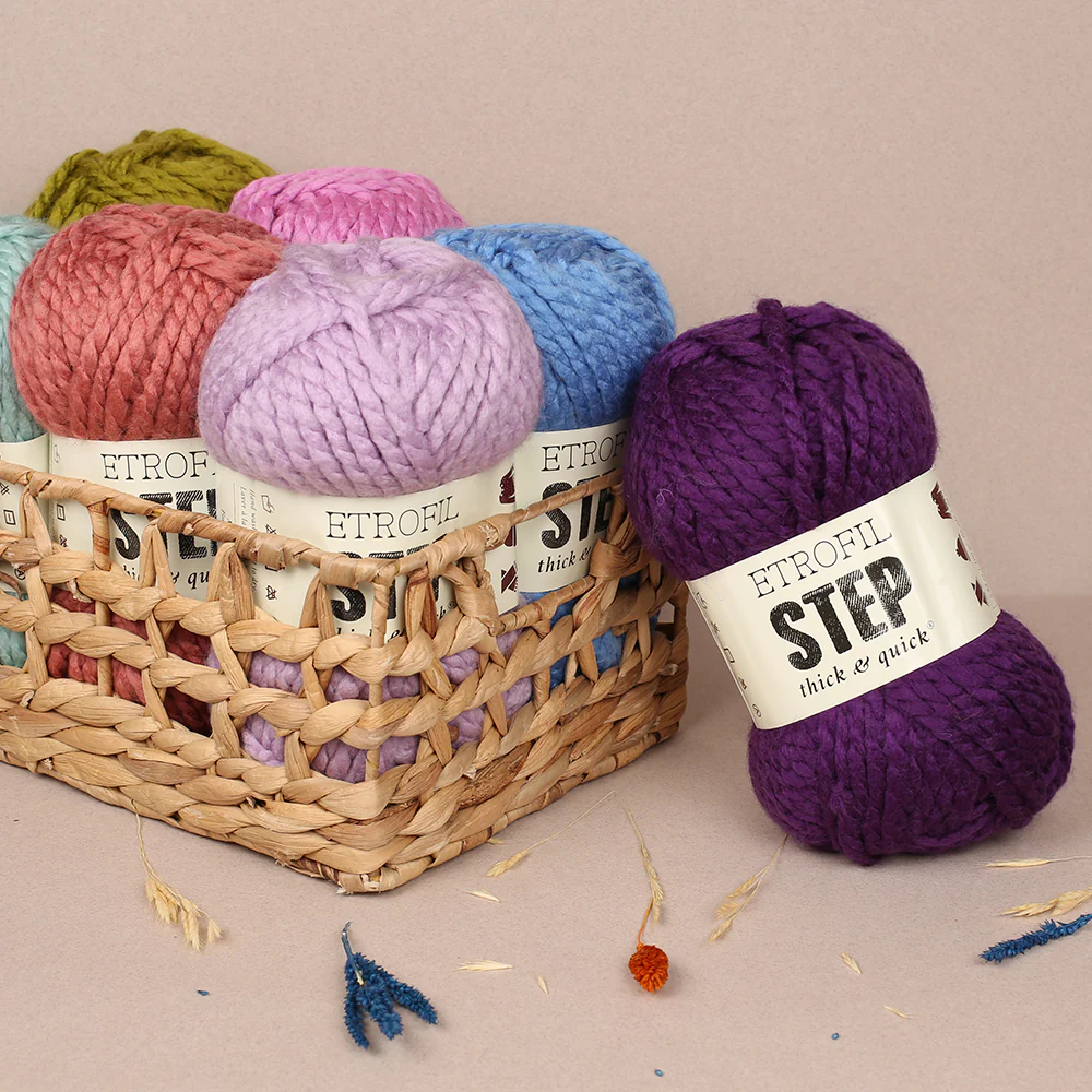 Etrofil Step Hand Knitting Yarn,Grey - 79055 - Image 3