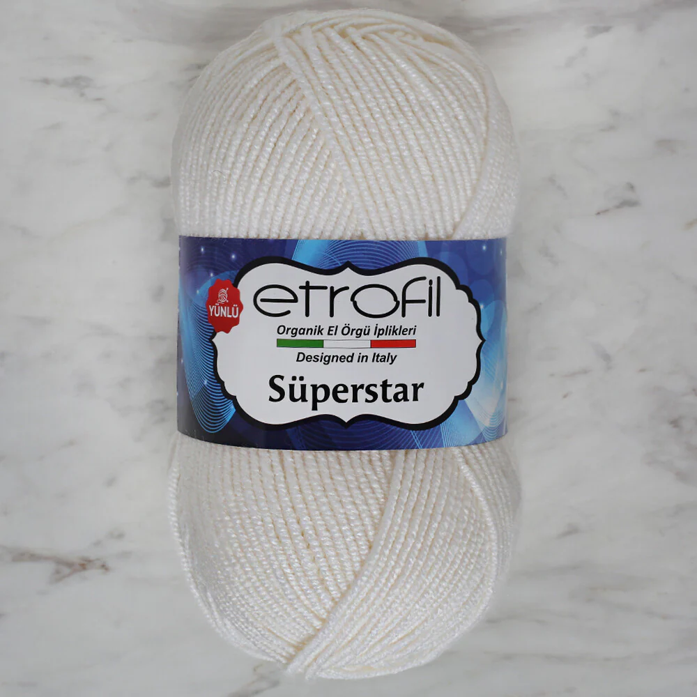 Etrofil Süperstar Yarn, White - 70187