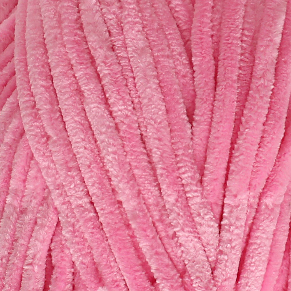 Etrofil Yonca Chenille Yarn, Candy Pink - 73105 - Image 2
