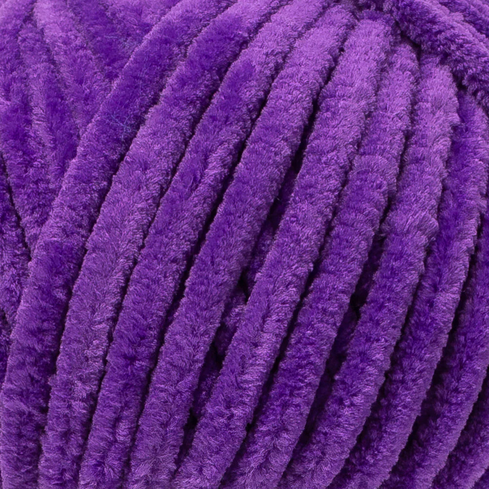 Etrofil Yonca Chenille Yarn, Dark Purple - 70610 - Image 2