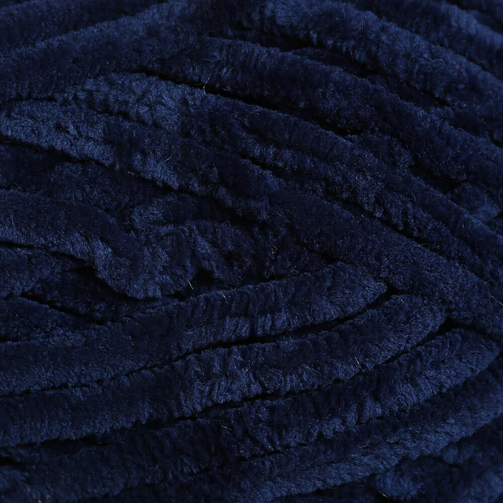 Etrofil Yonca Chenille Yarn, Navy - 70547 - Image 2