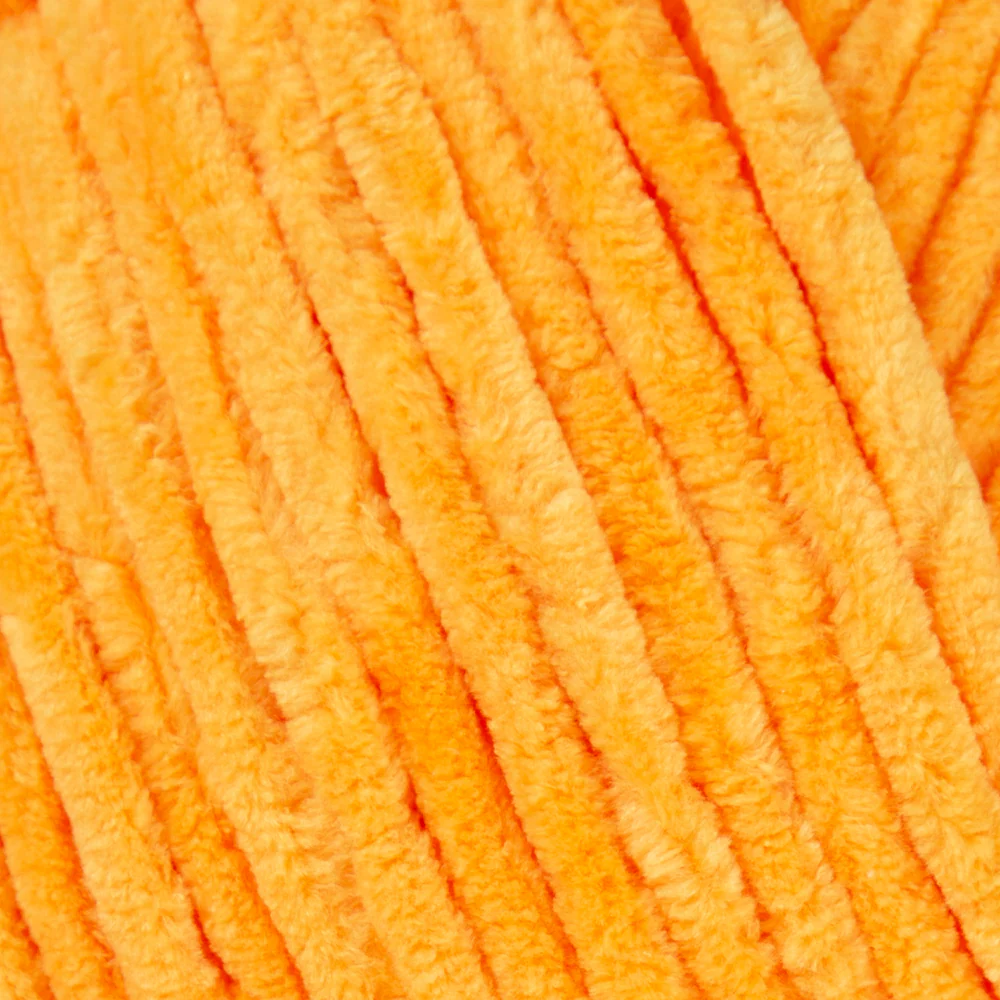 Etrofil Yonca Chenille Yarn, Yellow- 72243 - Image 2