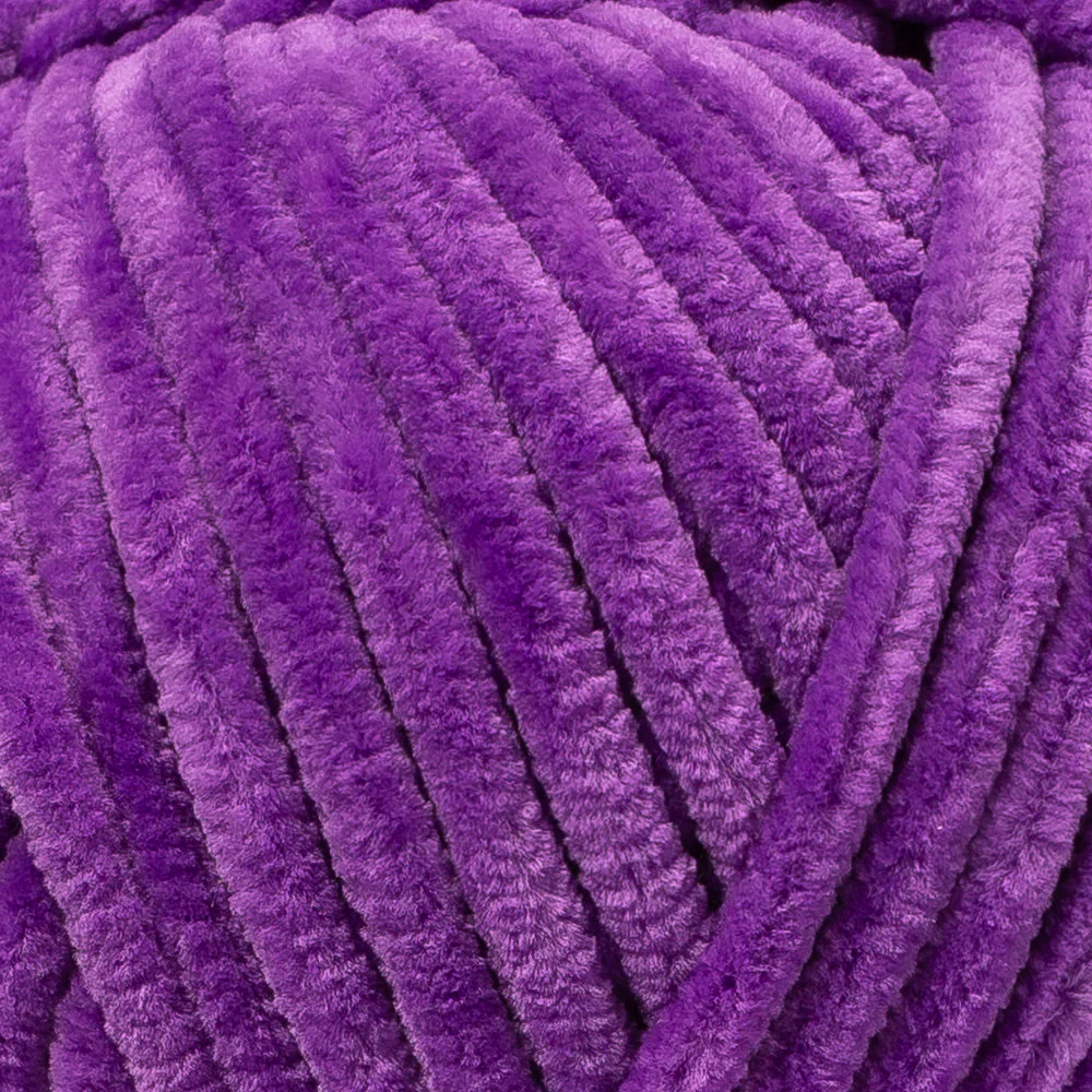 Etrofil Yonca Chenille Yarn, Purple - 70608 - Image 2