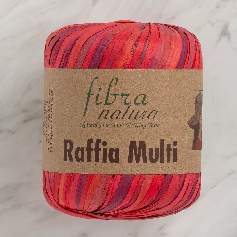 Fibra Natura 35 g Raffia Paper Yarn, Variegated - 117-02