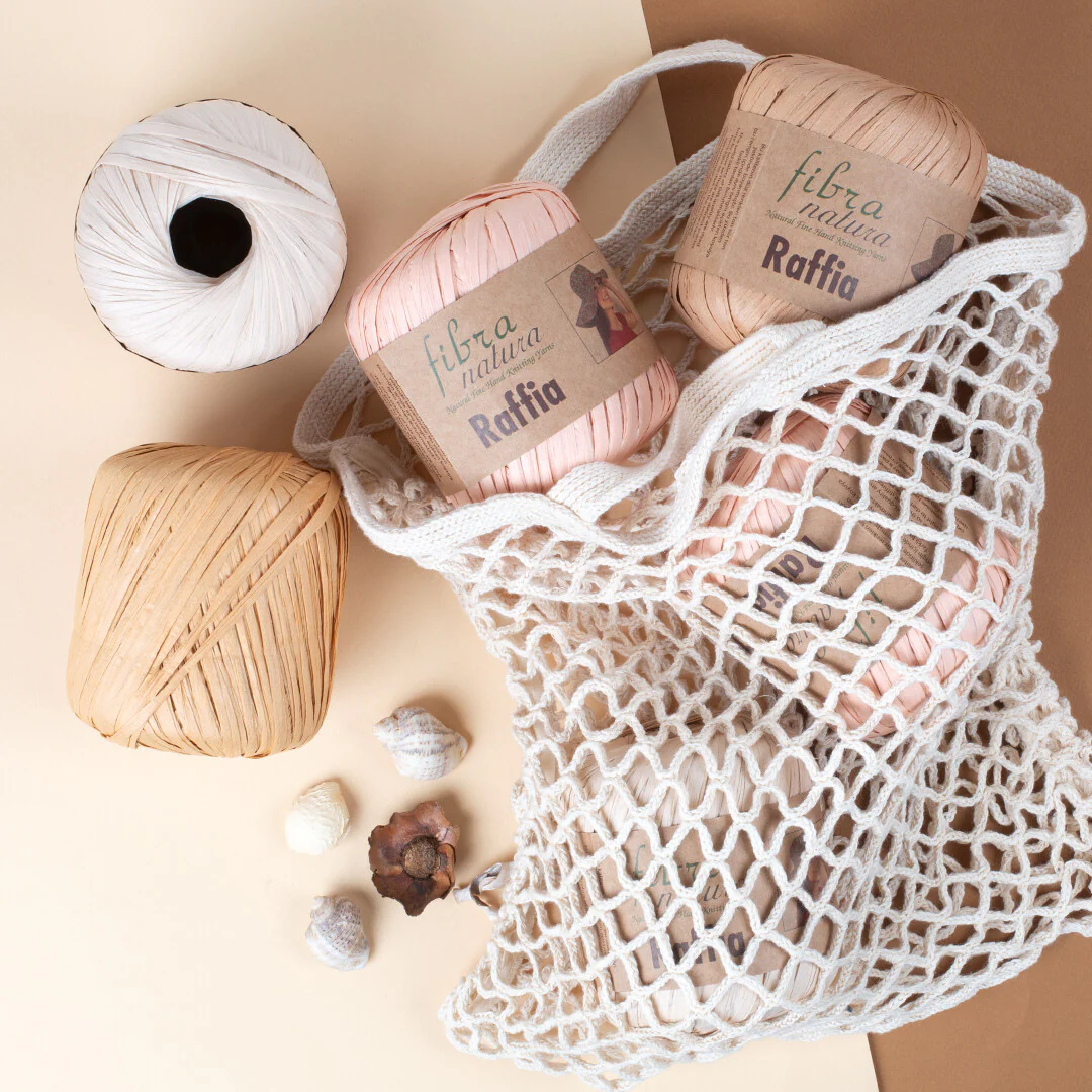 Fibra Natura 40 g Raffia Paper Yarn, Beige - 116-25 - Image 3