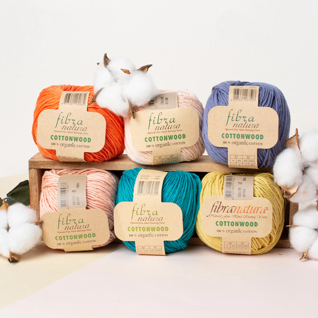 Fibra Natura Cottonwood Knitting Yarn, Green - 41115 - Image 3