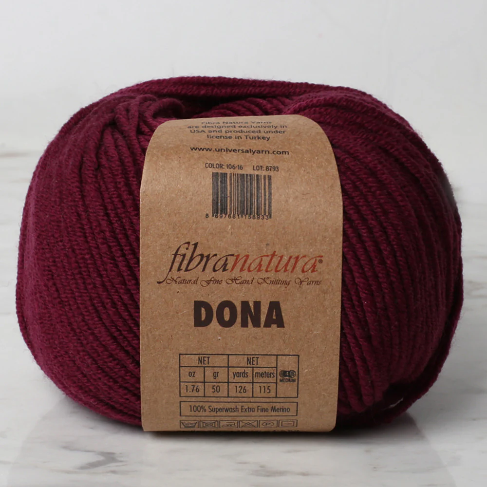 Fibra Natura Dona Yarn, Plum - 106-16