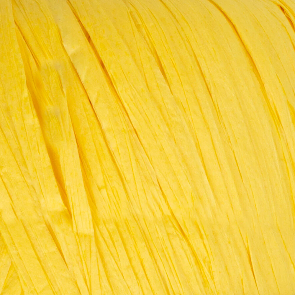 Fibra Natura Raffia 40gr Yarn, Yellow -116-18 - Image 2