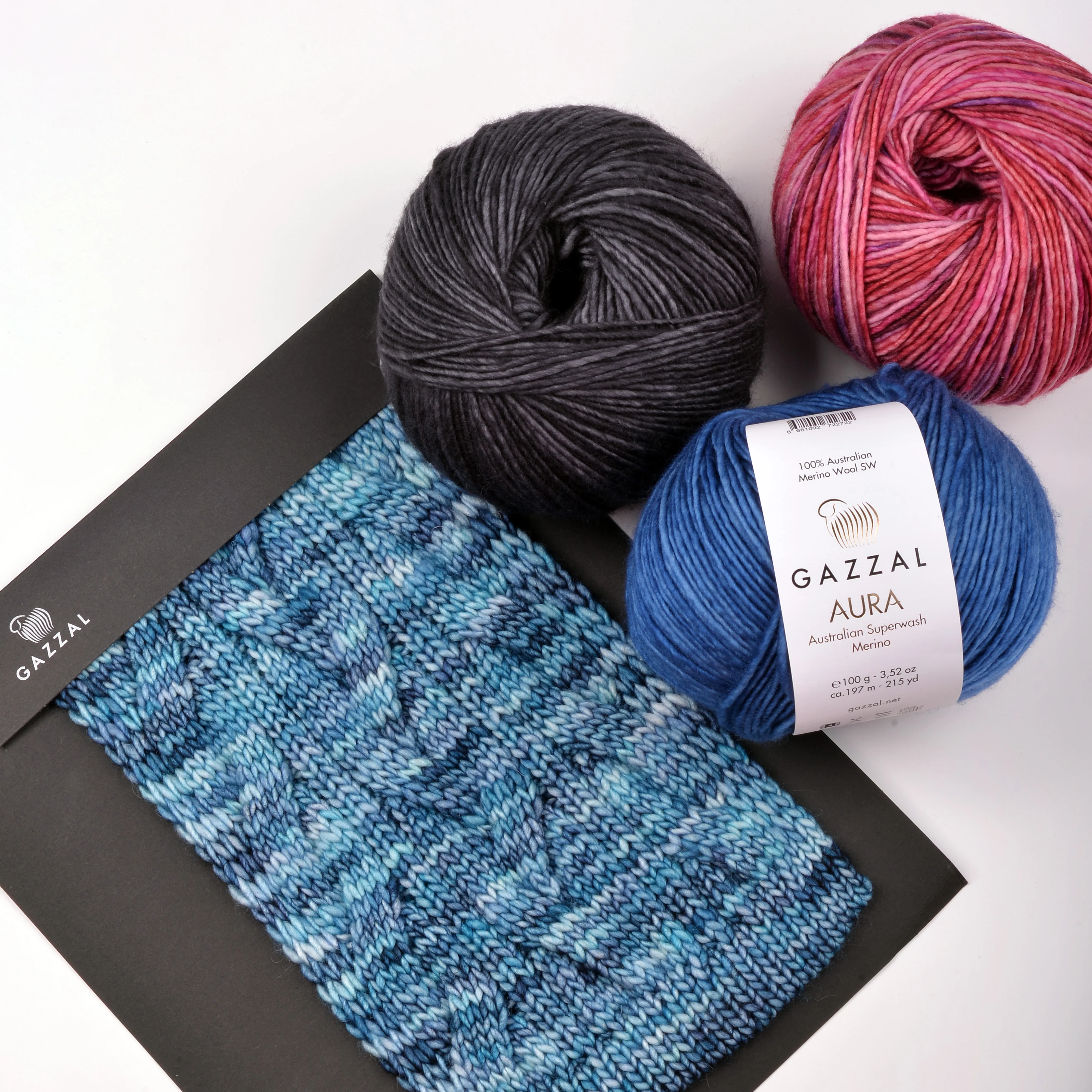 Gazzal Aura Hand Knitting Yarn - Pink – 163 - Image 4