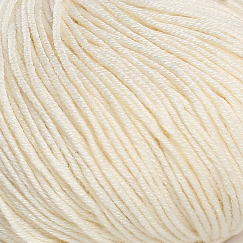 Gazzal Baby Cotton Knitting Yarn, Cream- 3437 - Image 2