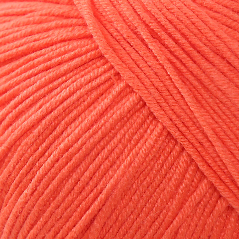 Gazzal Baby Cotton Knitting Yarn, Orange - 3459 - Image 2