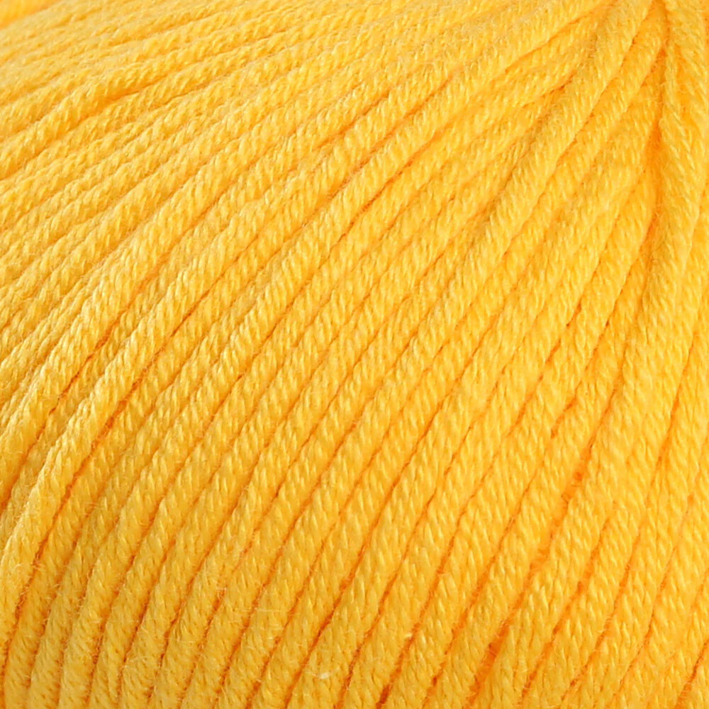 Gazzal Baby Cotton XL Baby Yarn, Mustard Yellow - 3417XL - Image 2