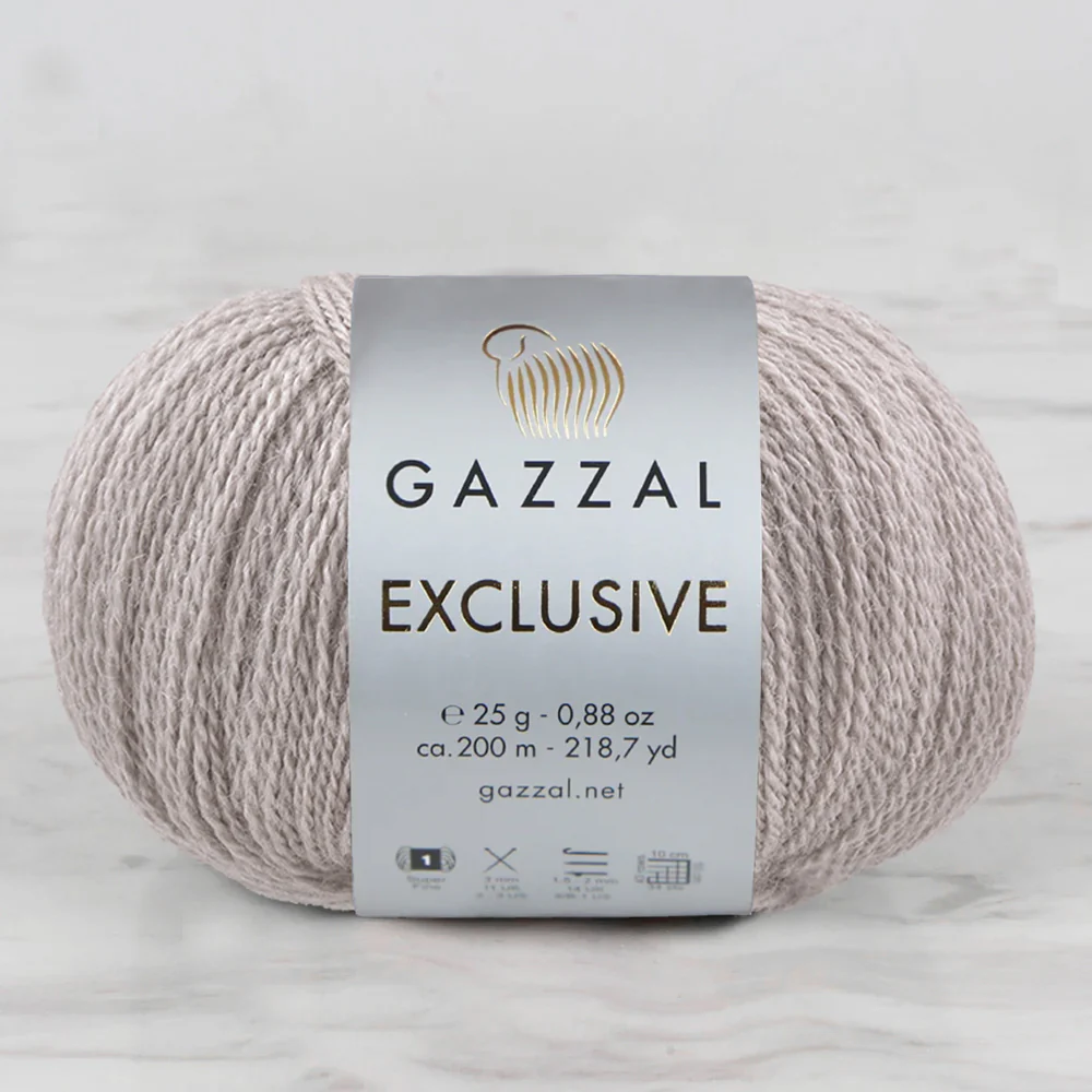 Gazzal Exclusive Hand Knitting Yarn, Beige-9923