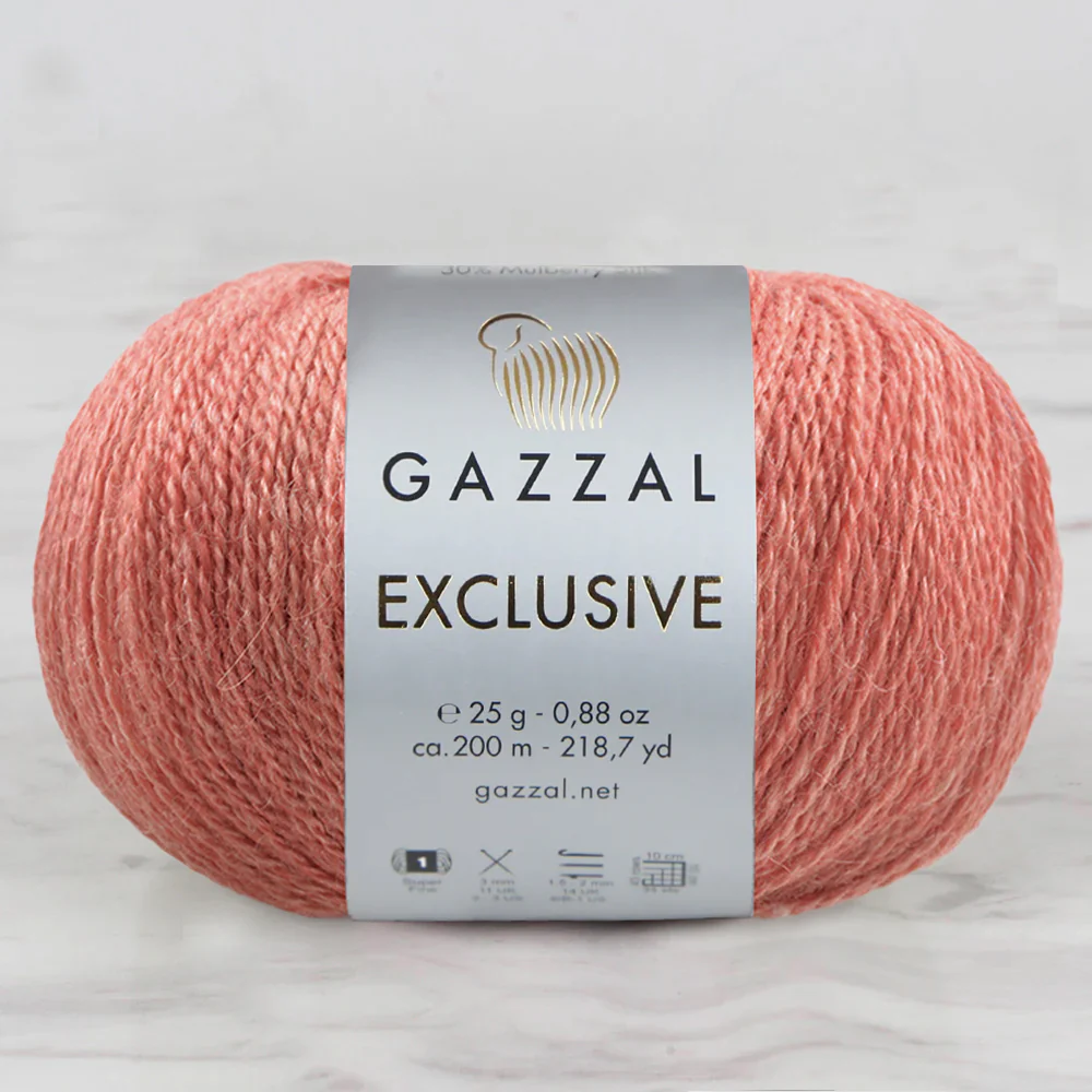 Gazzal Exclusive Hand Knitting Yarn, Orange-9943