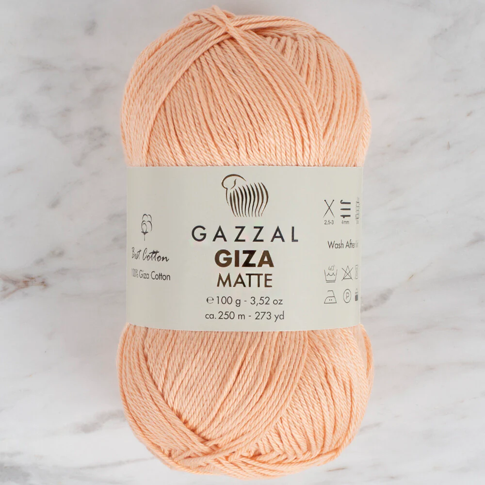 Gazzal Giza Matte Yarn, Light Pinkish Blue - 5553