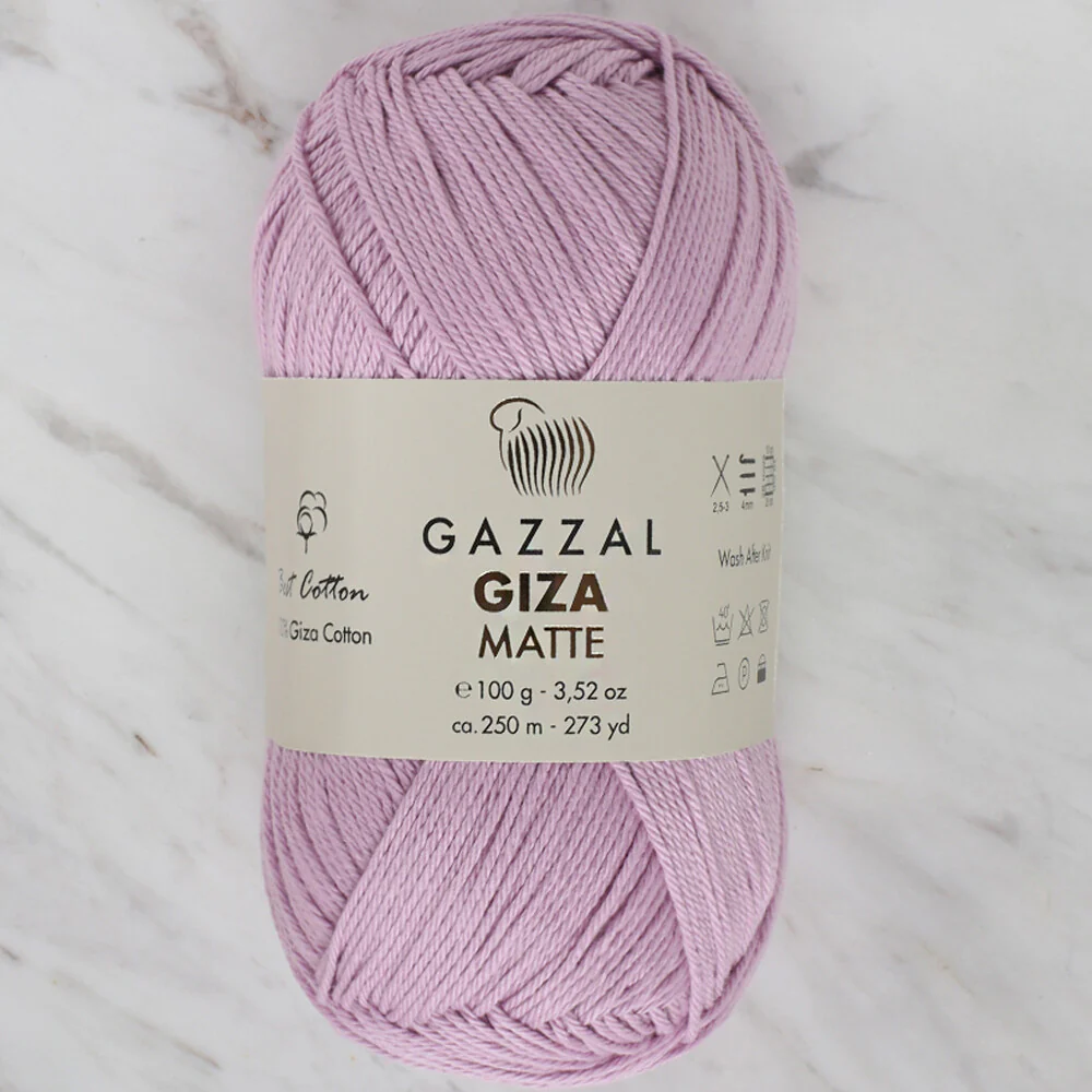 Gazzal Giza Matte Yarn, Lilac - 5572