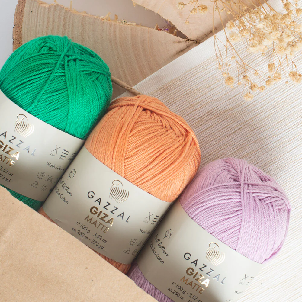 Gazzal Giza Matte Yarn, Orange - 5593 - Image 3
