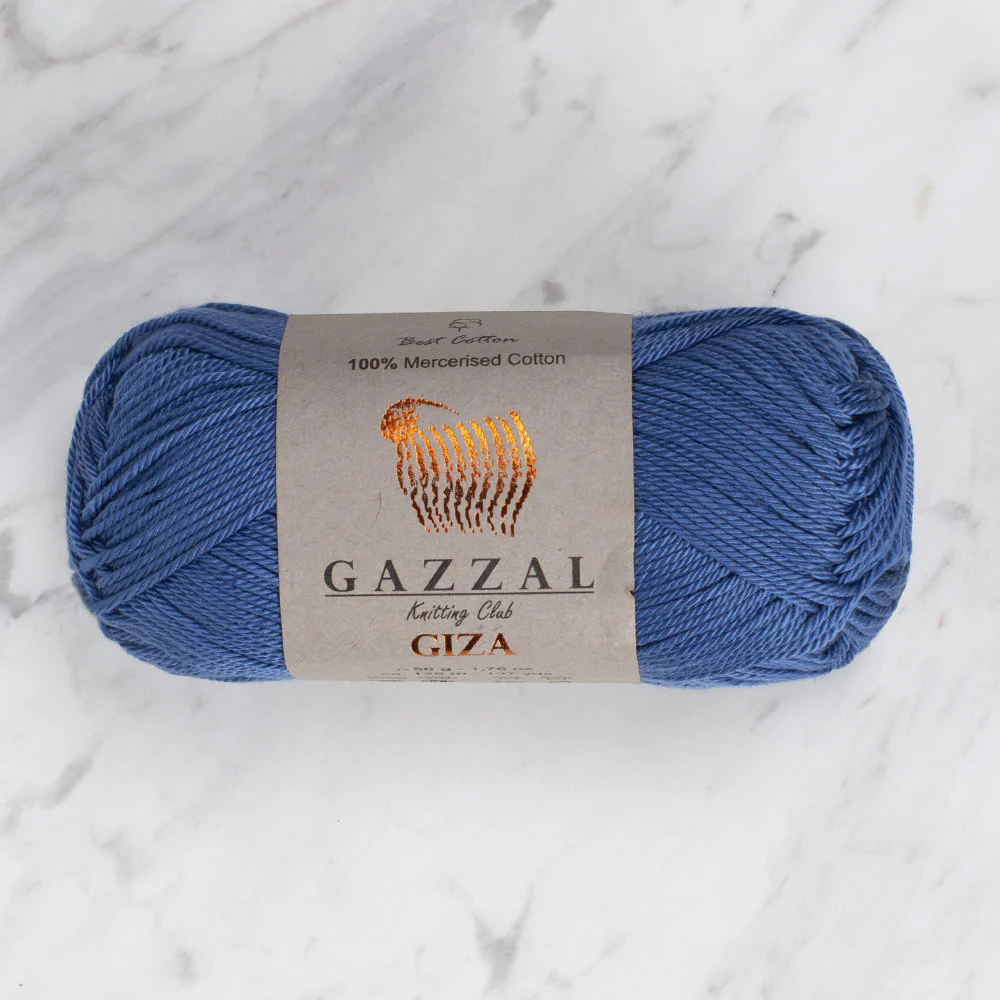 Gazzal Giza Yarn, Blue - 2475