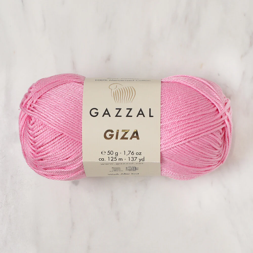 Gazzal Giza Yarn, Pink - 2492