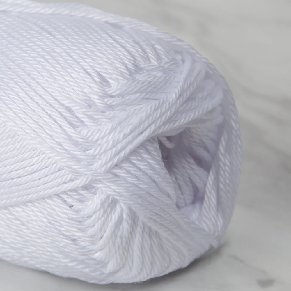 Gazzal Giza Yarn, White - 2450 - Image 2