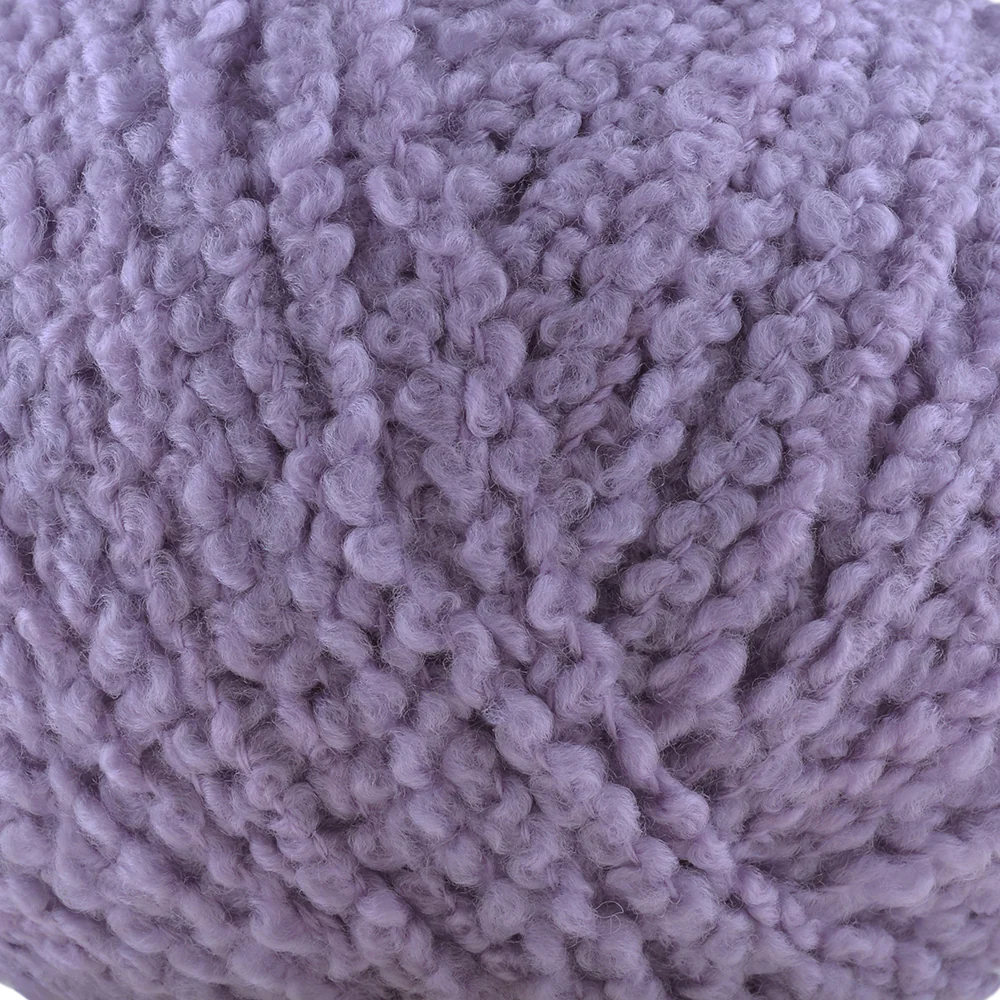 Gazzal Merino Boucle Hand Knitting Yarn, Lilac-3772 - Image 2