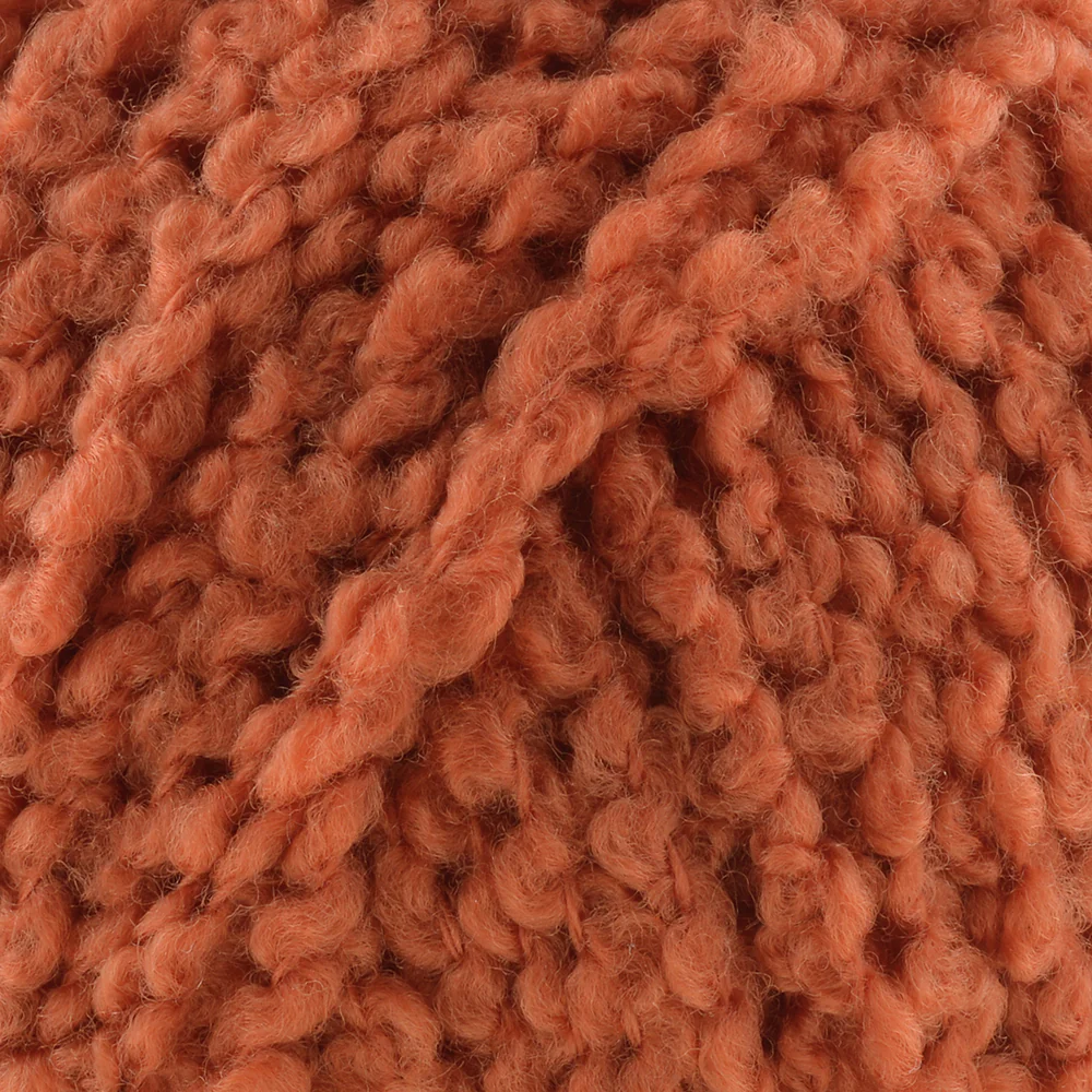 Gazzal Merino Boucle Hand Knitting Yarn, Orange-3774 - Image 2