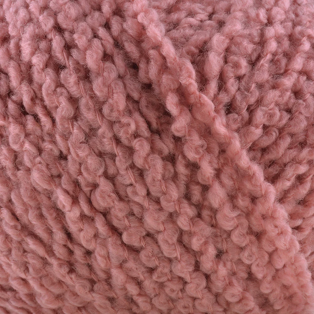 Gazzal Merino Boucle Hand Knitting Yarn, Pink-3768 - Image 2