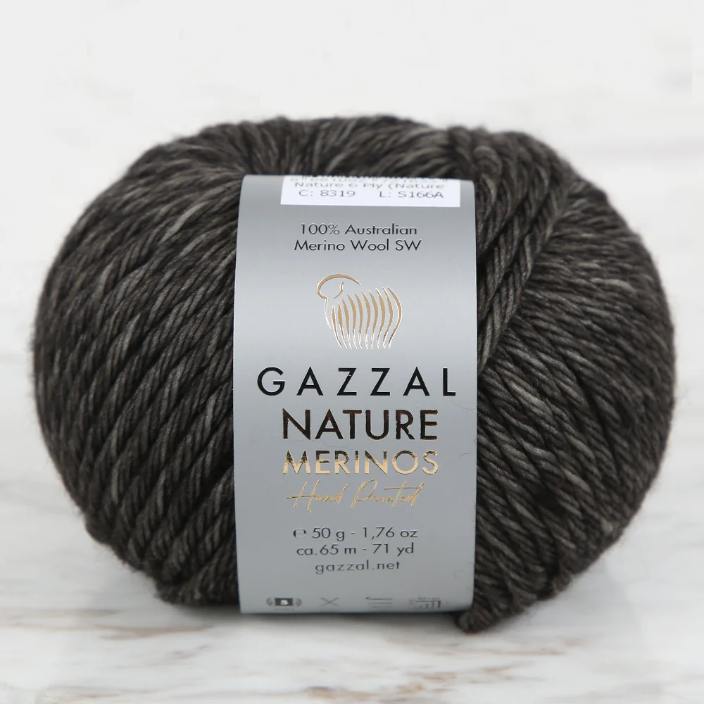 Gazzal Nature Merinos Hand Knitting Yarn,Green -8319